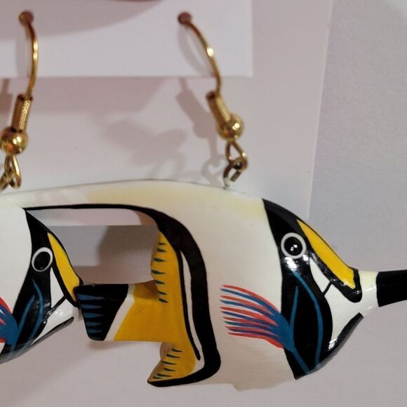 Hand made Angel Fish earrings - Picture 7 of 8